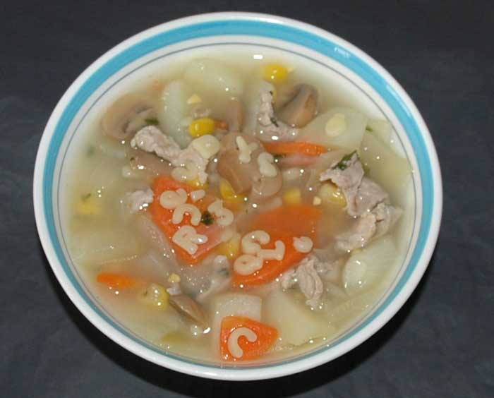 「アルファベットマカロニのスープ」の画像検索結果
